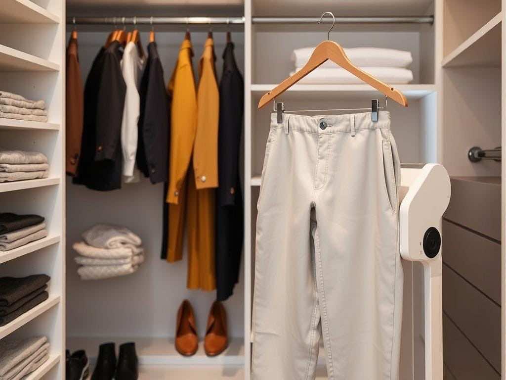 Брючница нового поколения: идеально гладкие брюки без заломов!. Гардеробная комната и её сердце: что меняется с правильной организацией