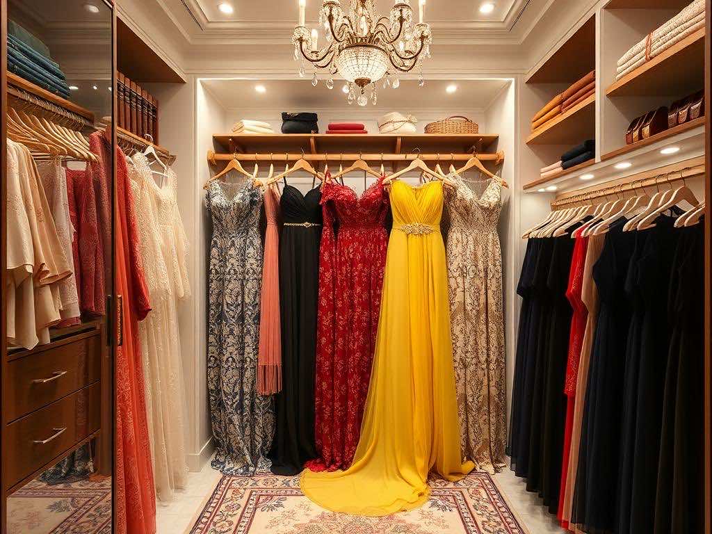 Секреты хранения длинных платьев: советы по сохранению красоты и стиля. Гардеробная: пространство для красоты Секреты хранения длинных платьев: советы по сохранению красоты и стиля. Гардеробная: пространство для красоты