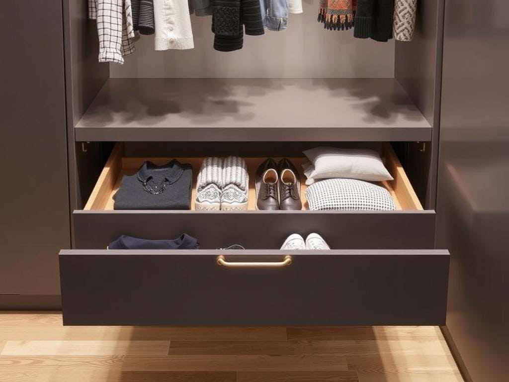 Гардероб без компромиссов: почему не всё подходит для выдвижных ящиков?. Почему выдвижной ящик — не универсальный ответ Гардероб без компромиссов: почему не всё подходит для выдвижных ящиков?. Почему выдвижной ящик — не универсальный ответ
