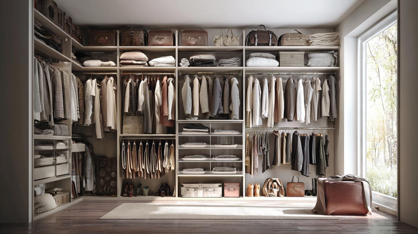 Собраться за минуту невозможно, если гардероб к этому не готов - гардеробная на заказ поможет решить проблему.. Когда спешка становится утренним ритуалом