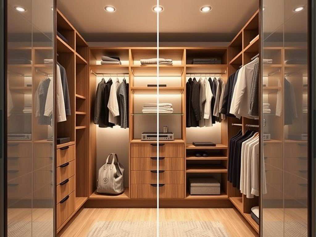 Оптимальная глубина шкафа: 650–700 мм для раздвижных и 600 мм для распашных дверей. Гардеробная: искусство разумной глубины