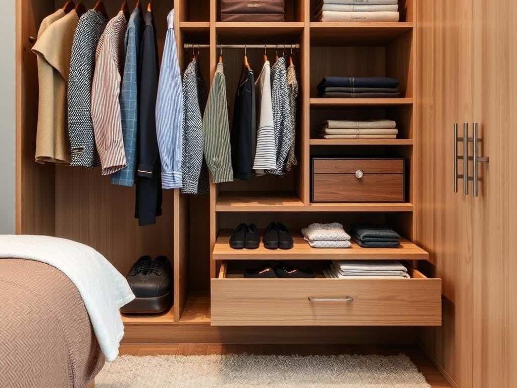 Удобное хранение: распределите вещи по выдвижным ящикам в гардеробной!. Пространство, где порядок становится настоящим наслаждением