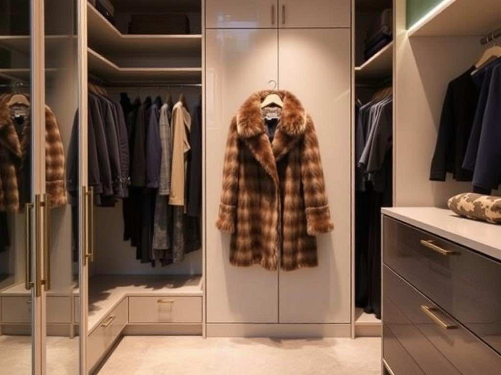 Гардеробная: Правильное хранение шубы для сохранения идеального состояния меха. Инвестиция в пространство: гардеробная на заказ