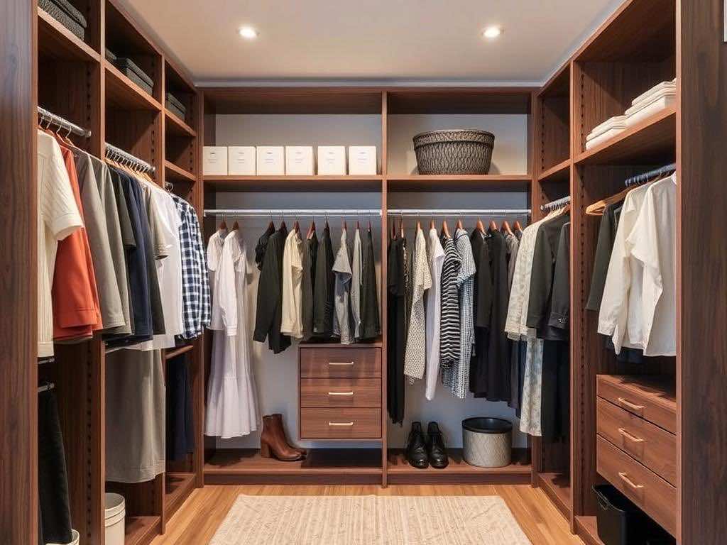 Гардеробная: рациональное наполнение шкафа-купе (советы, часть 2). Лёгкость системы: как не усложнить то, что должно помогать