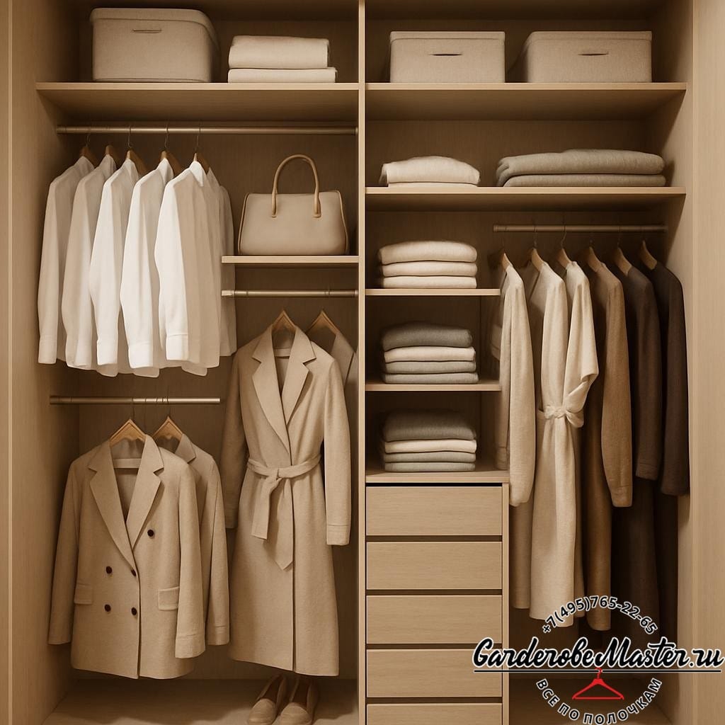 Гардеробная, в ней Вы не опаздываете. Просто нужная вещь там, где вы её ждёте. Ваша личная система координат