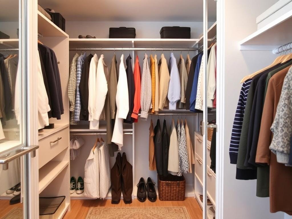 Основная тема статьи гардеробная комната, главный вопрос: Гардеробная, в ней Вещи, к которым удобно тянуться — используются чаще. Легкие привычки для аккуратной жизни: простота, превращающаяся в стиль