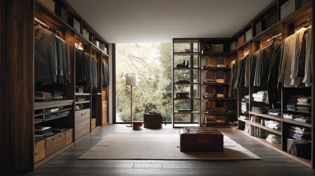 Открытая гардеробная система