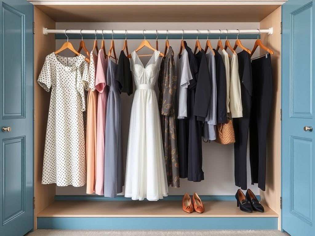 Гардеробная мечты: разделение платьев и брюк для идеального порядка. Парадокс порядка: почему нам так тяжело отделять платья от брюк?