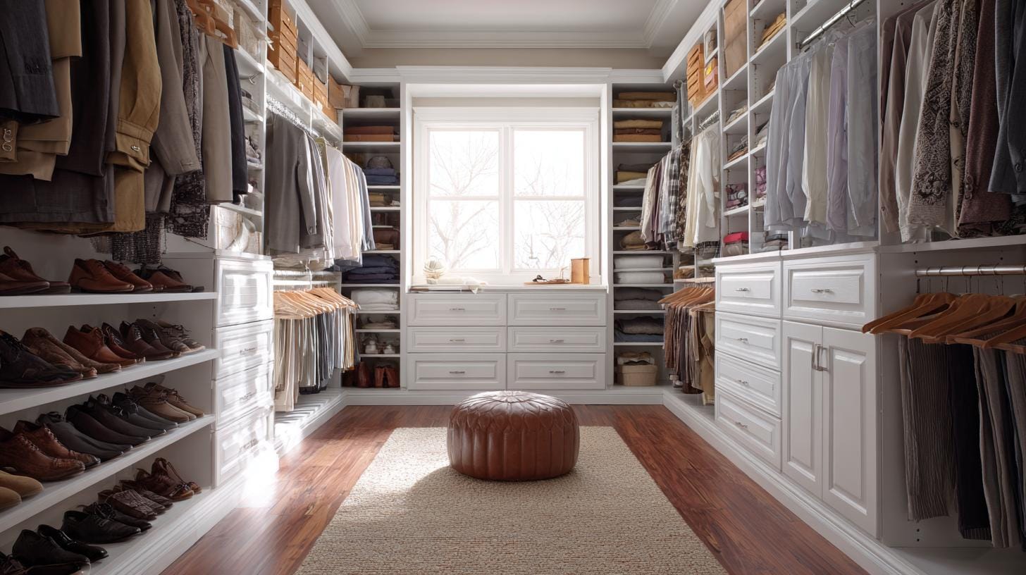 Выбор занимает секунды, когда система уже выстроена - гардеробная на заказ поможет решить проблему.. Гардеробная комната на заказ: что решает эта система?