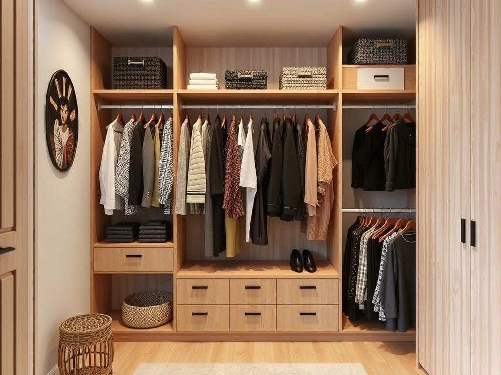 Гардеробная: пантограф — спасение утренних сборов!. Вдохновение и натуральные решения для каждой квартиры