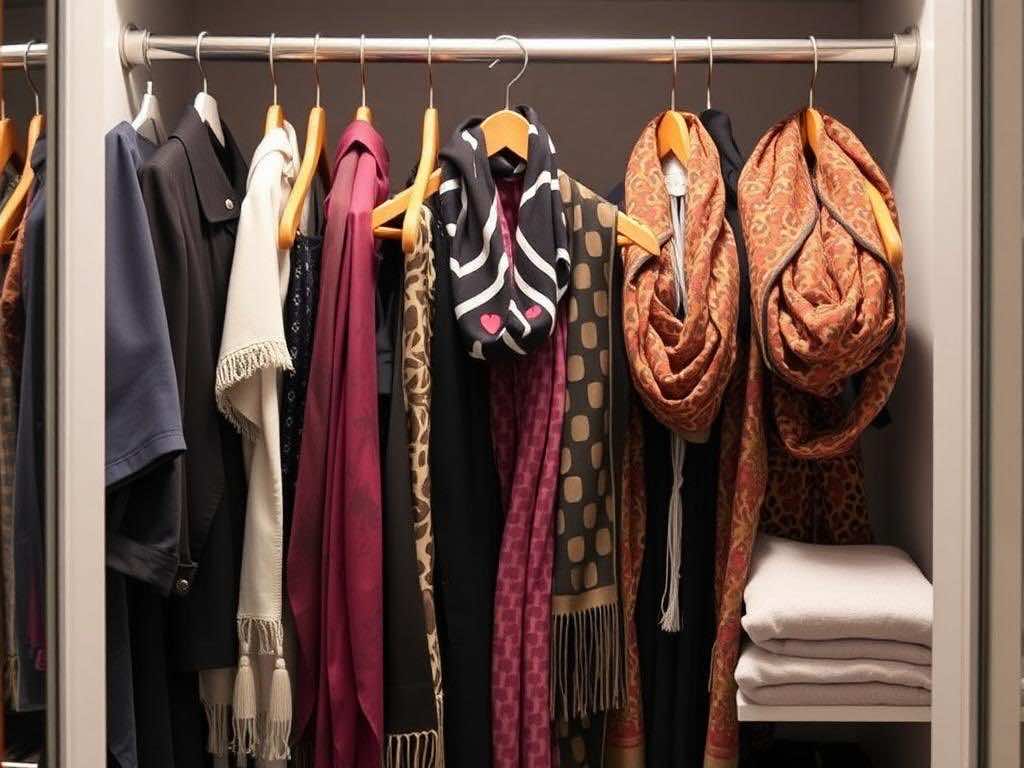 Гардеробная: секреты правильного хранения шейных и головных платков. Гардеробная комната: сердце порядка и стиля