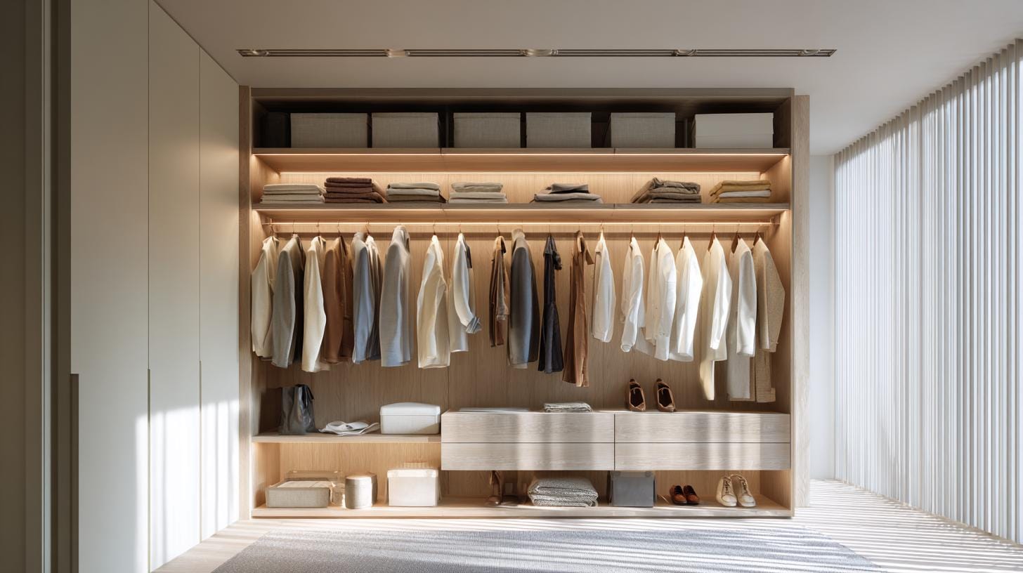 Скрытое хранение и минимализм: стиль и порядок без усилий - гардеробная на заказ поможет решить проблему.. Скрытое хранение: когда минимализм — не голод, а достаток
