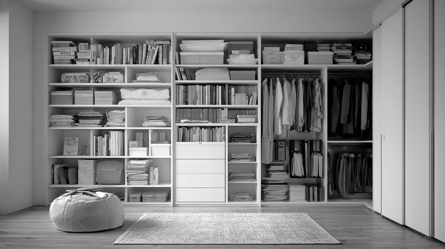 Хранение без системы — как архив без алфавита - гардеробная на заказ поможет решить проблему.. Что ещё неожиданно срабатывает в системе хранения?