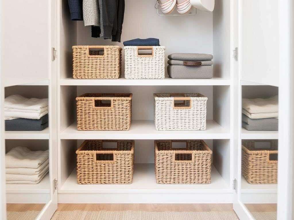Функциональные корзины для идеального порядка в гардеробной. Заключение