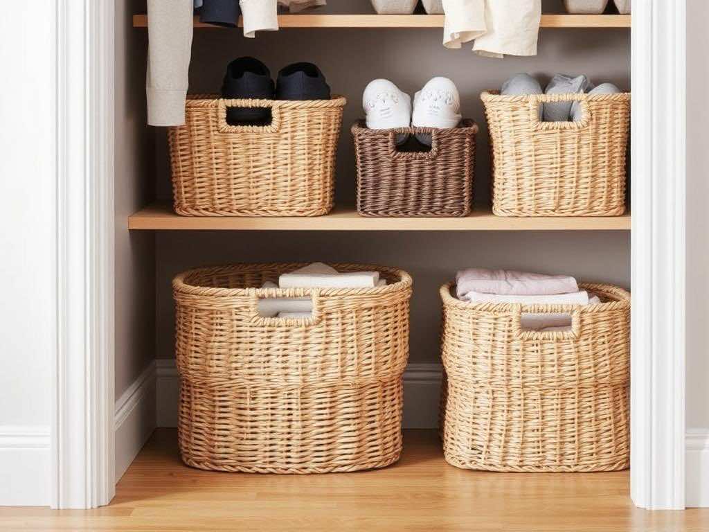 Функциональные корзины для идеального порядка в гардеробной. Типы корзин: выбираем своё