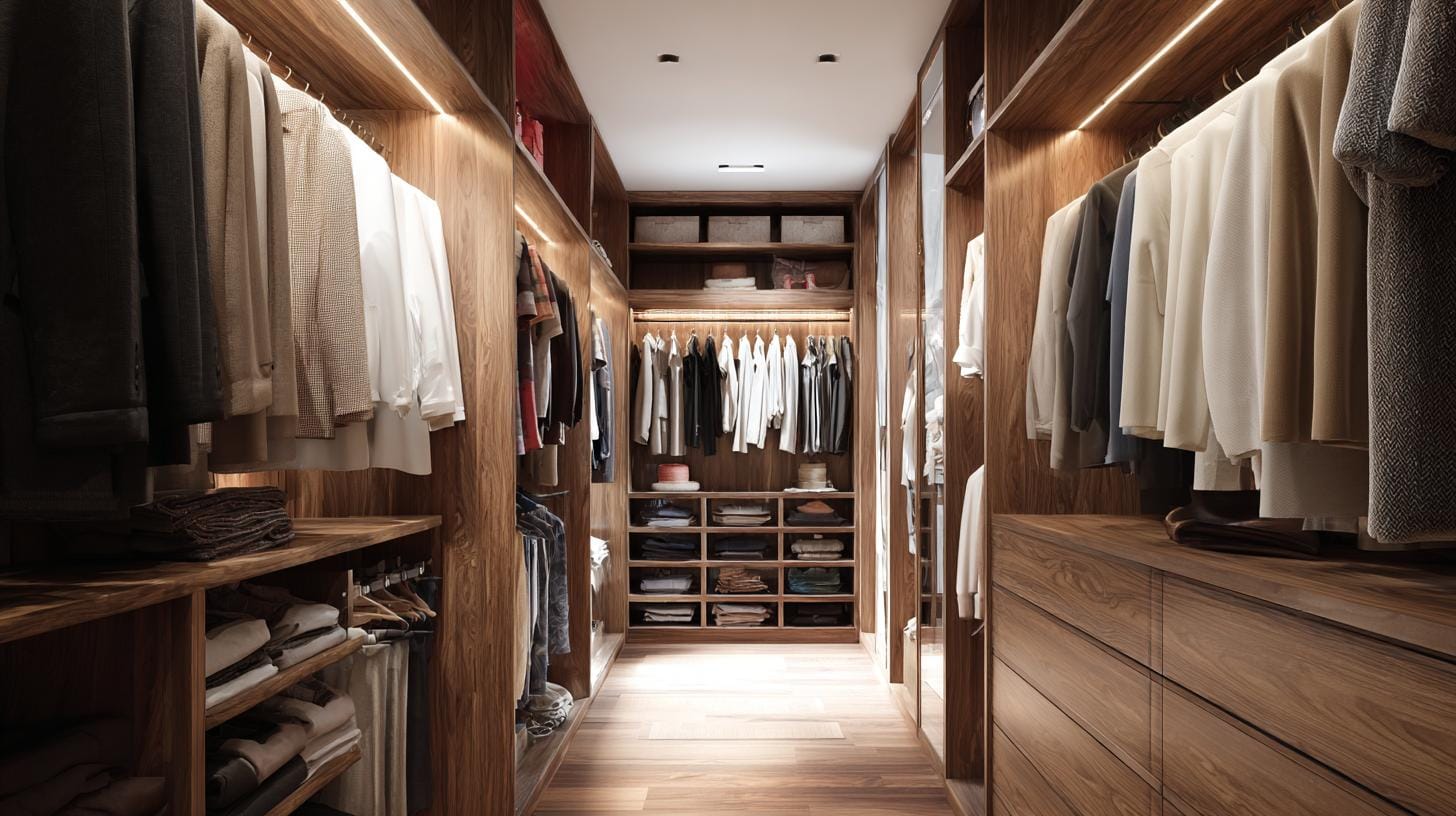 Изготовление гардеробной: на что обратить внимание при выборе материалов и фурнитуры.Что происходит после утверждения проекта: выбор фасадов, полок, направляющих. На что стоит тратить, а на чём можно сэкономить. Советы по долговечности и эстетике.. Фурнитура: невидимые герои и маленькие решения на годы