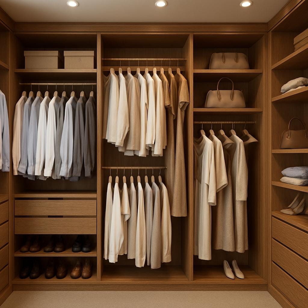 Гардеробная, в ней Вы не опаздываете. Просто нужная вещь там, где вы её ждёте. Когда хранение — это роскошь? Или элементарная грамотность?