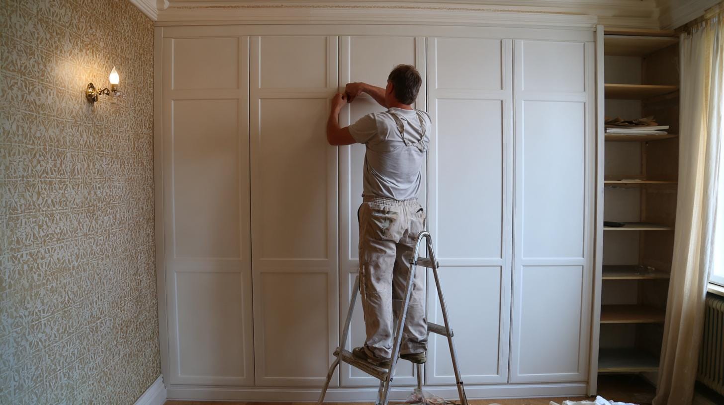 Процесс установки встроенной гардеробной: шаг за шагом.Подробное руководство по установке встроенной гардеробной: от подготовки помещения до финального монтажа.. 2. Замеры и проектирование: создавать пространство, а не просто мебель