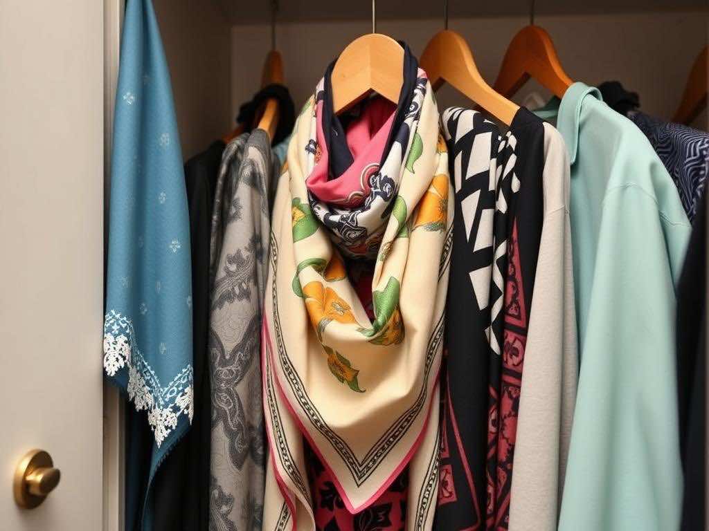 Гардеробная: секреты правильного хранения шейных и головных платков. Платок — маленькая формула стиля
