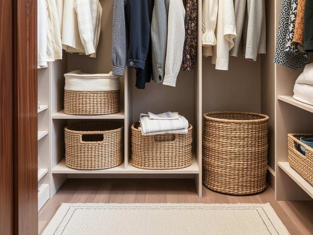 Функциональные корзины для идеального порядка в гардеробной. Вдохновение в деталях: почему важен дизайн гардеробной
