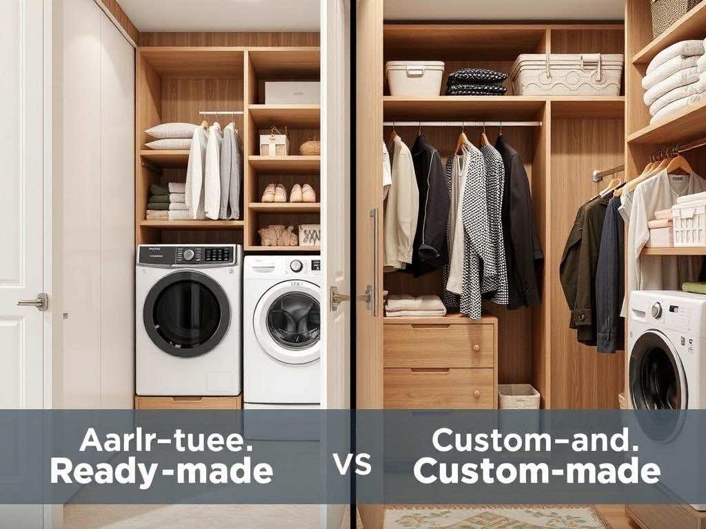 Гардеробная: стильные решения для скрытой стирки и сушки техники. Сравнительная таблица: готовая VS на заказ