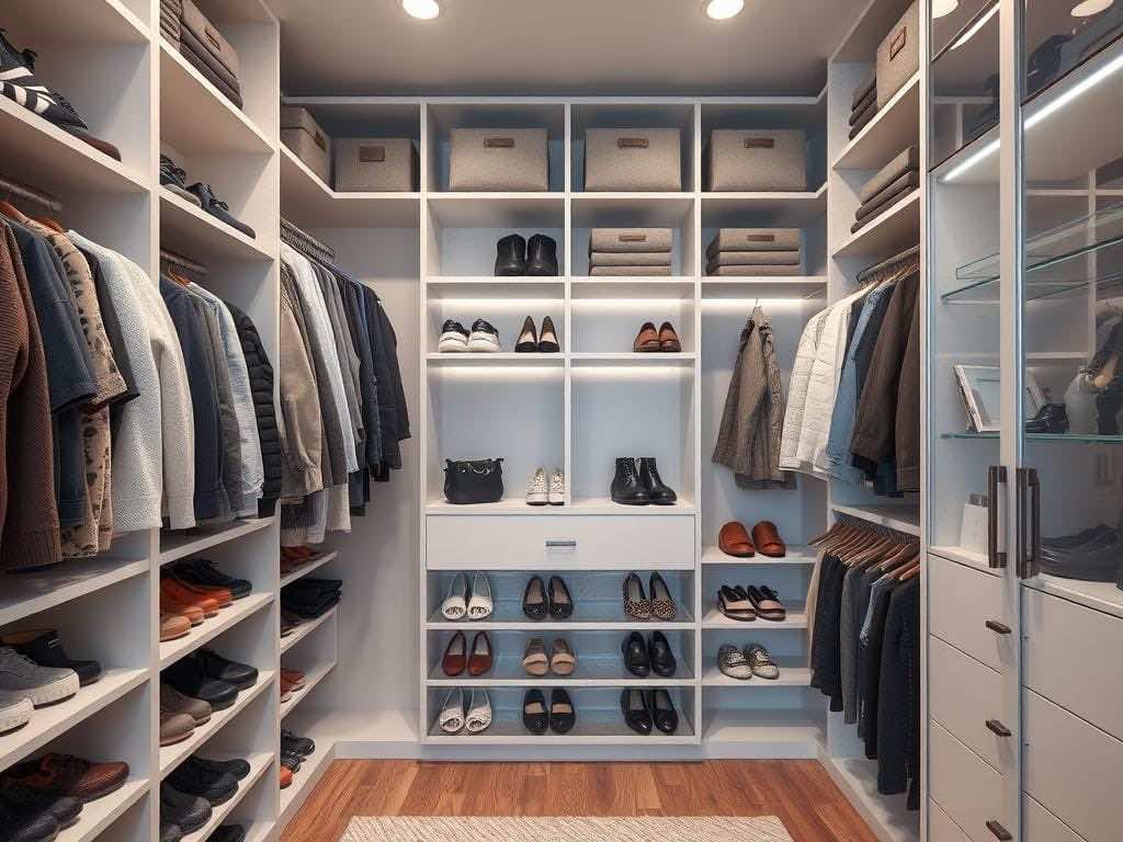 Гардеробная, Объём вещей — не только количество, но и габариты. Важно это учесть при проектировании.. Как организовать хранение обуви в гардеробной? Гардеробная, Объём вещей — не только количество, но и габариты. Важно это учесть при проектировании.. Как организовать хранение обуви в гардеробной?