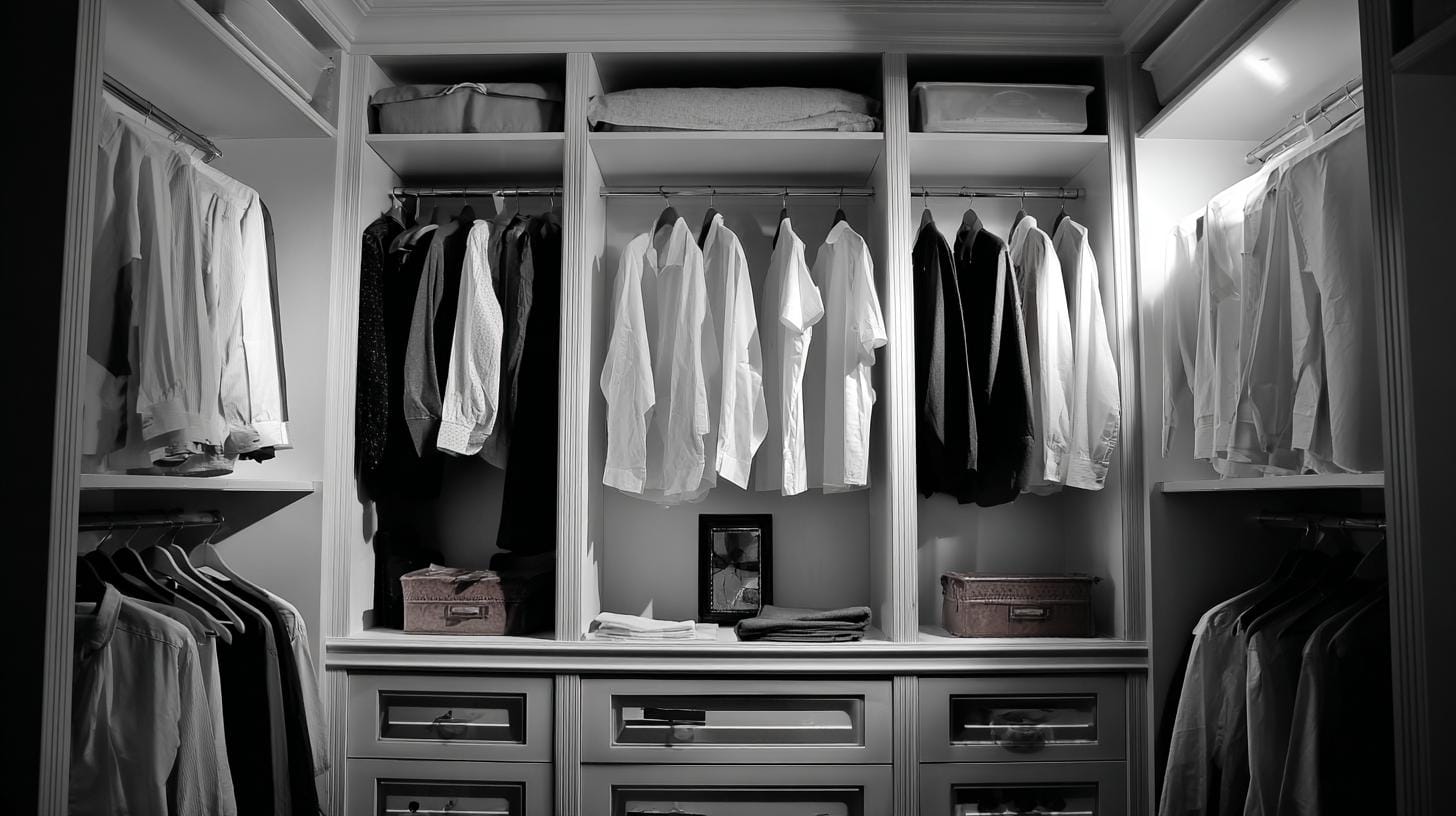 Организованное утро начинается с гардеробной, а не с хаоса - гардеробная на заказ поможет решить проблему.. Гардеробная комната как начало внутреннего порядка