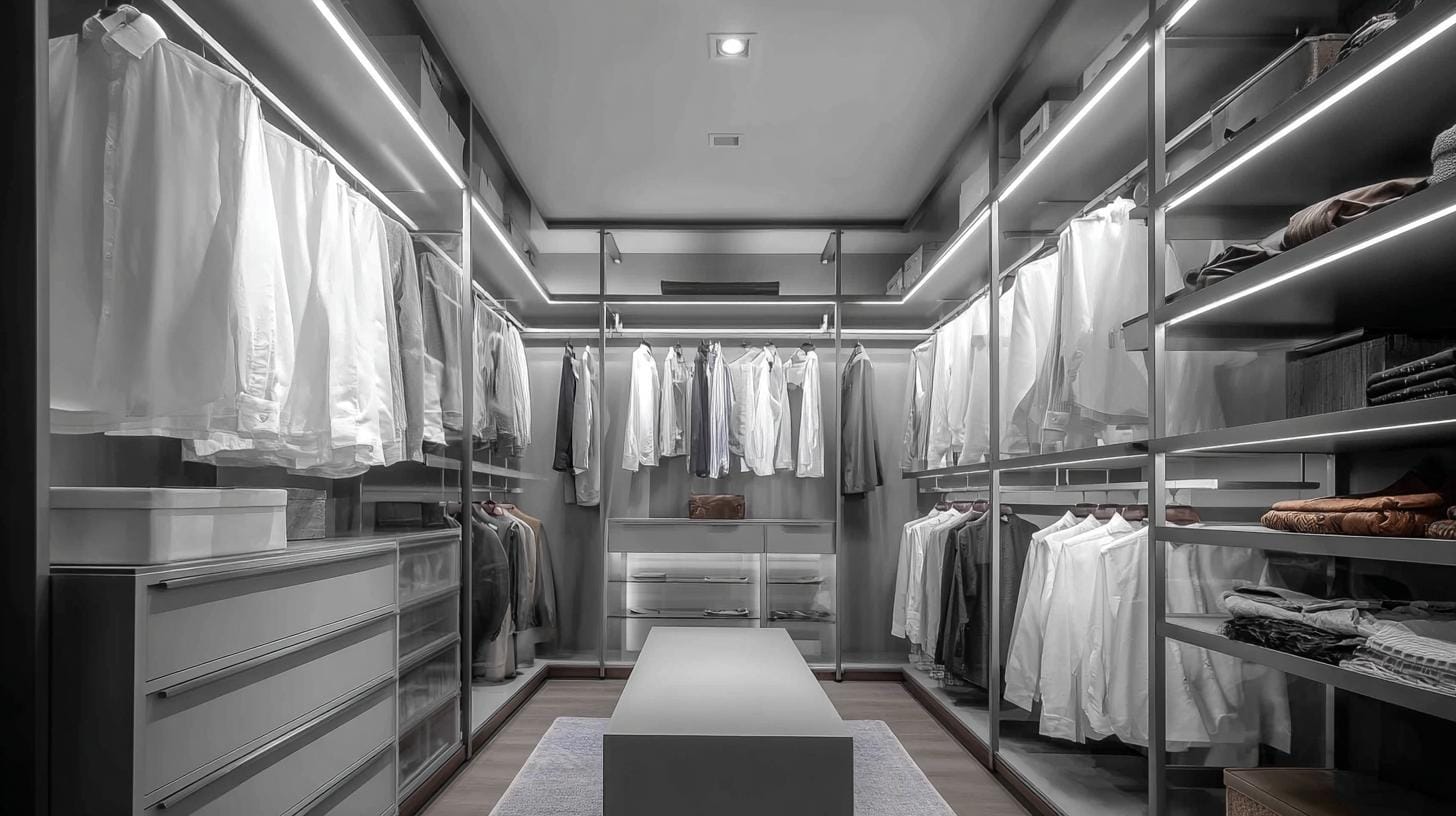 Современные технологии в хранении: умная мебель дома - гардеробная на заказ поможет решить проблему.. Что теряется без индивидуального подхода?