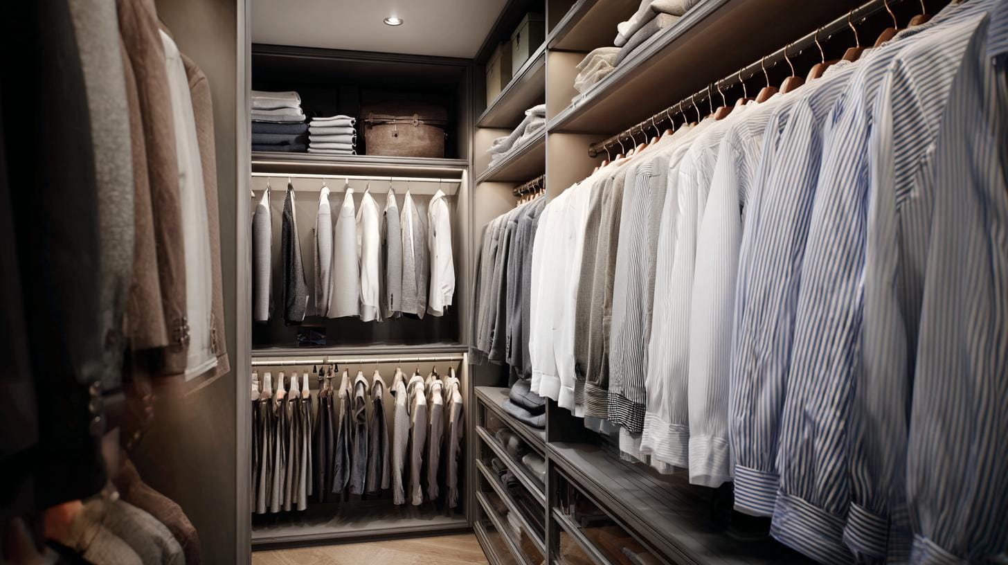 Умная гардеробная экономит не место. Она экономит ваше внимание - гардеробная на заказ поможет решить проблему.. Какое решение станет вашим?