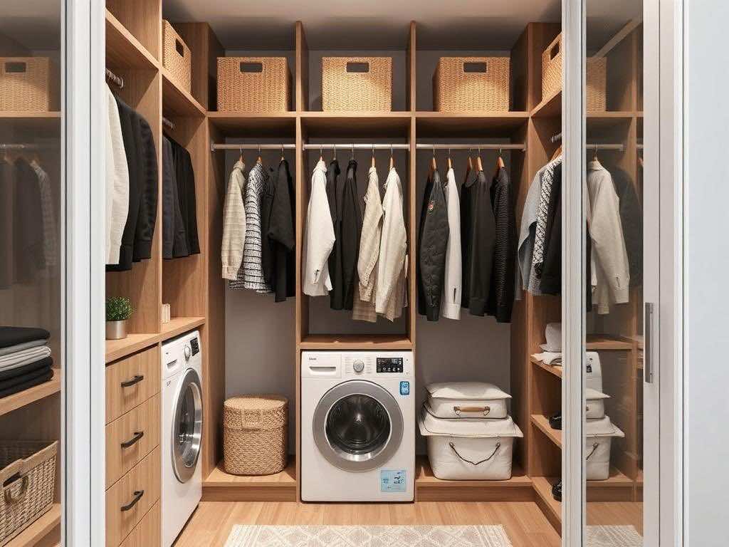 Гардеробная: стильные решения для скрытой стирки и сушки техники. Правила идеального пространства: как рождается современная гардеробная