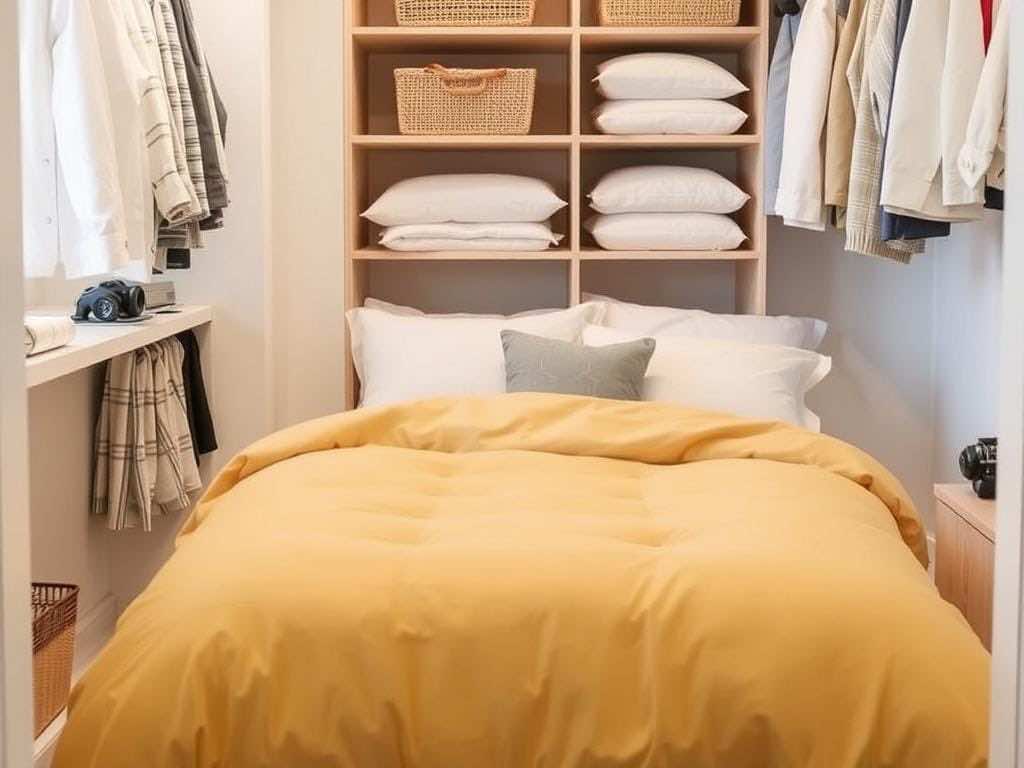 Гардеробная: Лайфхаки для хранения комплектов постельного белья. Когда мелочи важнее правил
