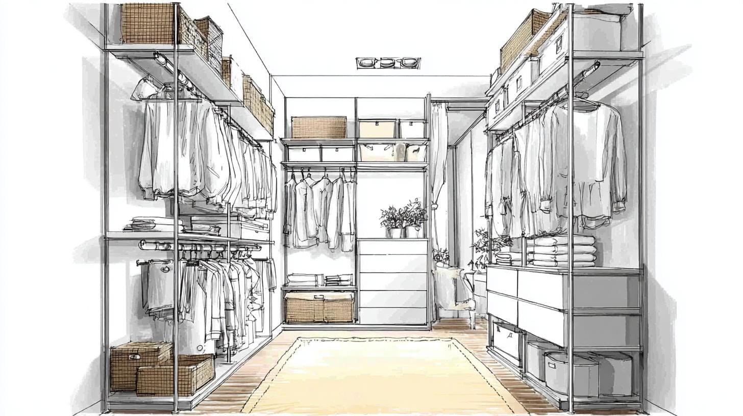 Планировка гардеробной на 2 кв.м: как использовать каждый сантиметр.Советы по планировке гардеробной площадью 2 кв.м: размещение полок, вешалок, ящиков.. Что на самом деле мешает вашей гардеробной