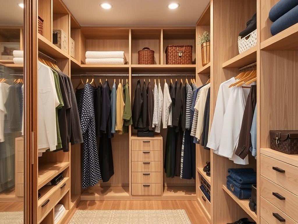 Гардеробная: разумный заказчик и компактное решение для полного списка.. Секрет компактности: когда каждая полка — не случайна