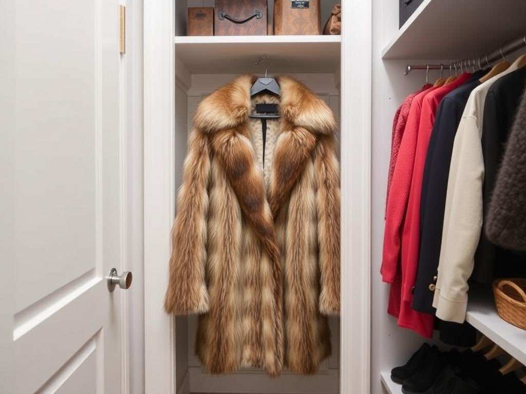 Гардеробная: Правильное хранение шубы для сохранения идеального состояния меха. Маленькая гардеробная — большие возможности