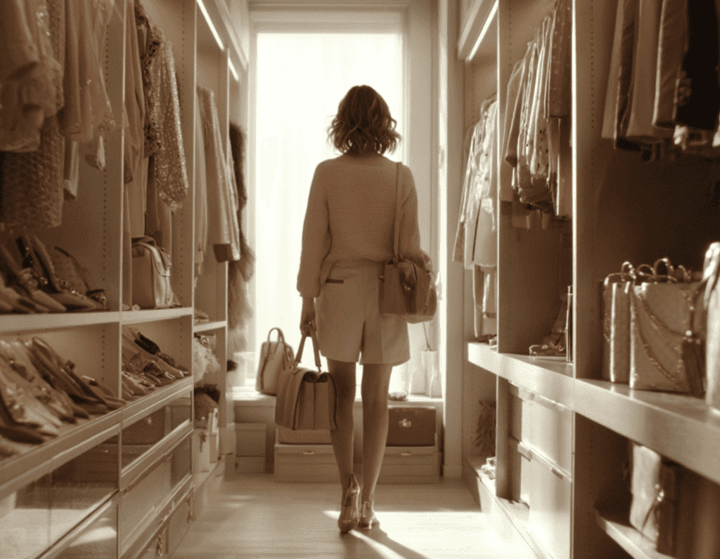 Гардеробная - правильное хранение предметов одежды: шорты