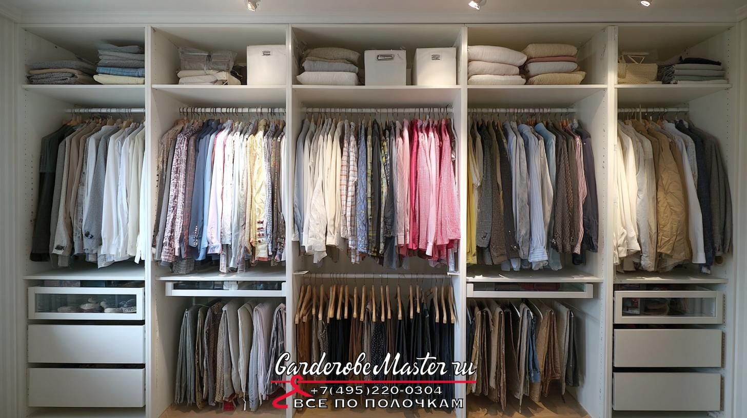 Гардеробная система• можно ли сделать гардеробную без потолка ➜ боль клиента: сложная перепланировка, нет возможности провести потолок ➜ заголовок статьи: Гардеробная на заказ без потолка: когда это допустимо и как защитить вещи. Почему отсутствие потолка, кажется, вносит диссонанс?