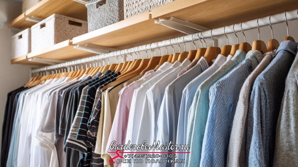 Гардеробная система в спальне