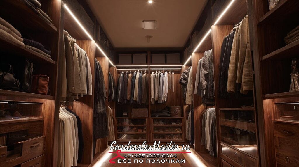 Освещение гардеробной на заказ без потолка: как не остаться в темноте (или почему не стоит ждать чуда от стандартных решений?)