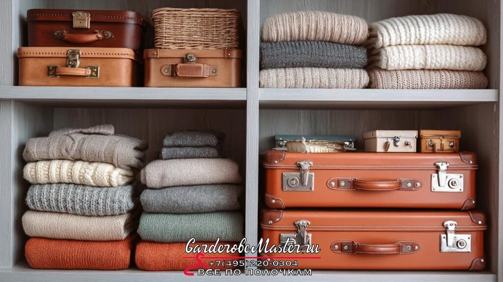 Гардеробная система для чемоданов и коробок