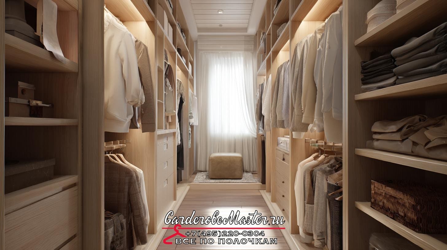 Гардеробная система в проходной комнате ➜ боль клиента: боится, что будет неудобно пользоваться и не останется приватности ➜ заголовок статьи: Гардеробная комната в проходной: как сохранить удобство и зонировать пространство. Маленькие открытия для большой разницы: что помогает сделать проходную гардеробной настоящей? Гардеробная система в проходной комнате