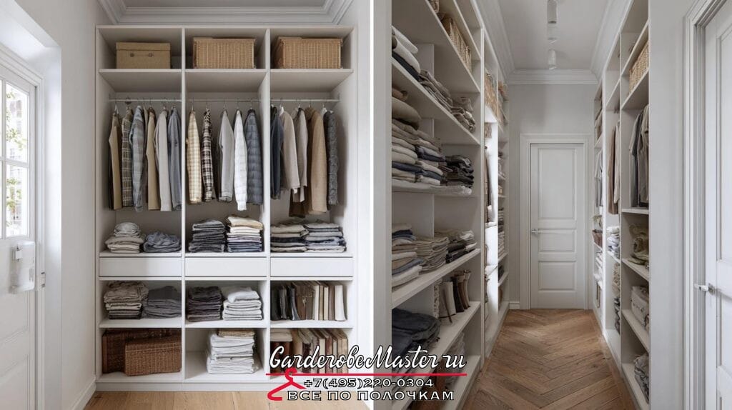 Гардеробная система в узком коридоре: вы все еще думаете, что у вас нет места?