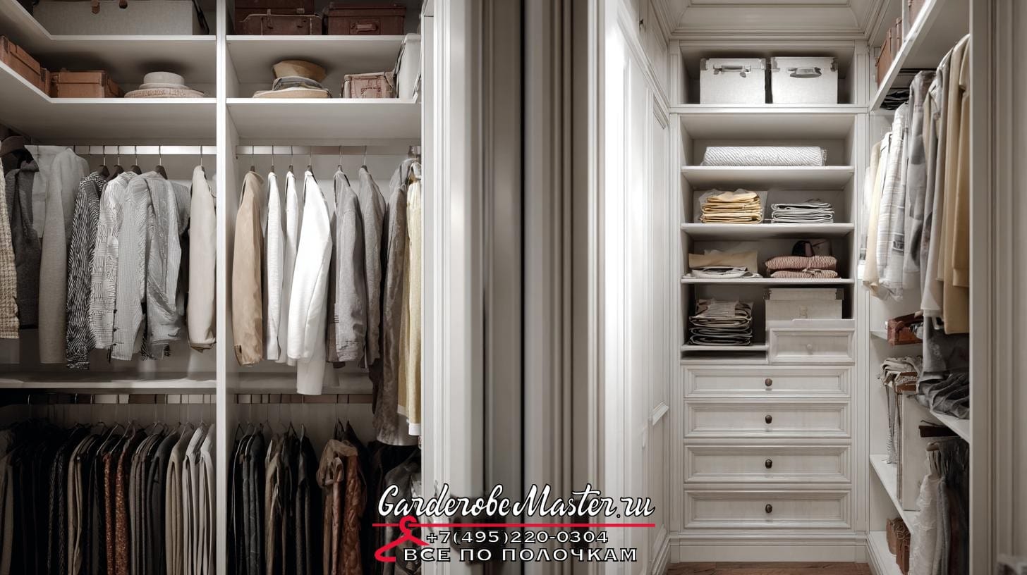 Гардеробная система• какие двери выбрать для узкой гардеробной ➜ боль клиента: боится, что дверцы будут мешать проходу ➜ заголовок статьи: Двери в гардеробную для узких помещений: как не ошибиться с выбором. SPIN-подход: что делать, если всё ещё есть сомнения? Гардеробная система