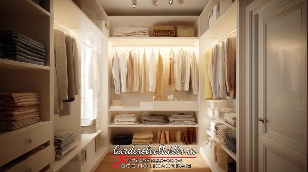 Гардеробная система в спальне