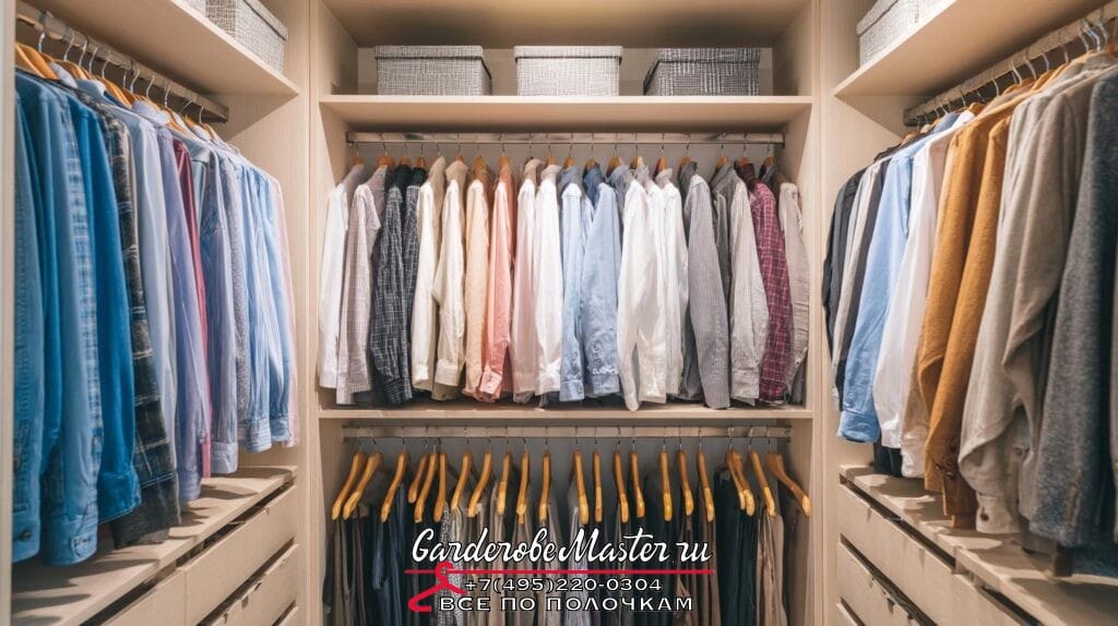 Гардеробная система без перегородок