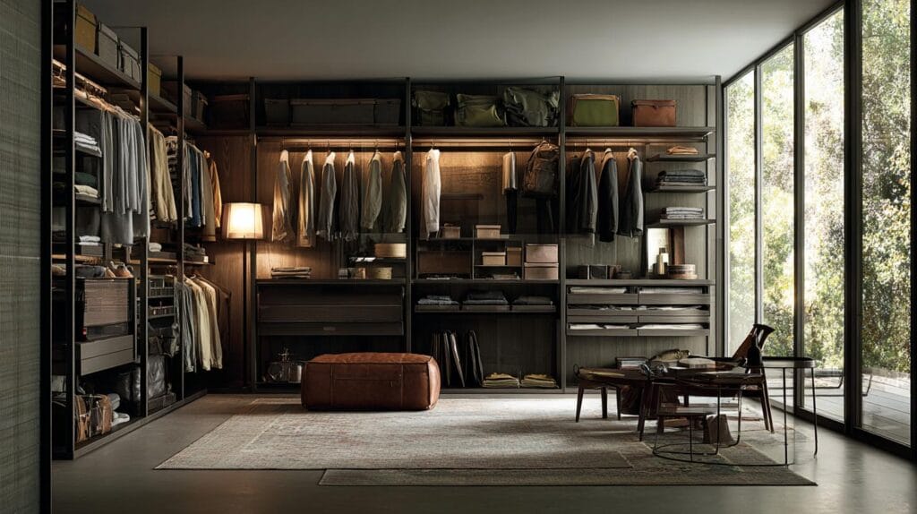 Открытые гардеробные системы