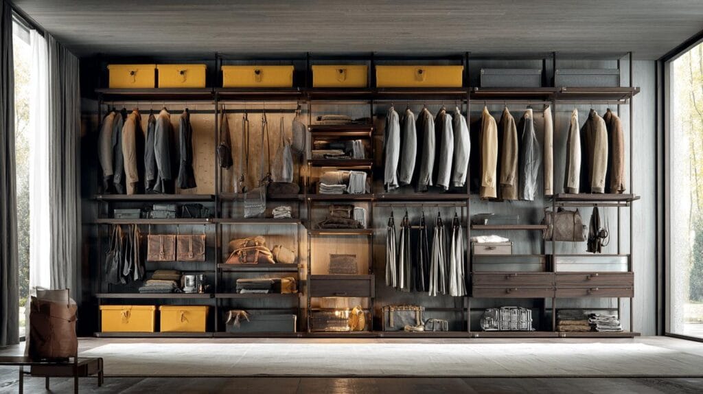 Открытые гардеробные системы