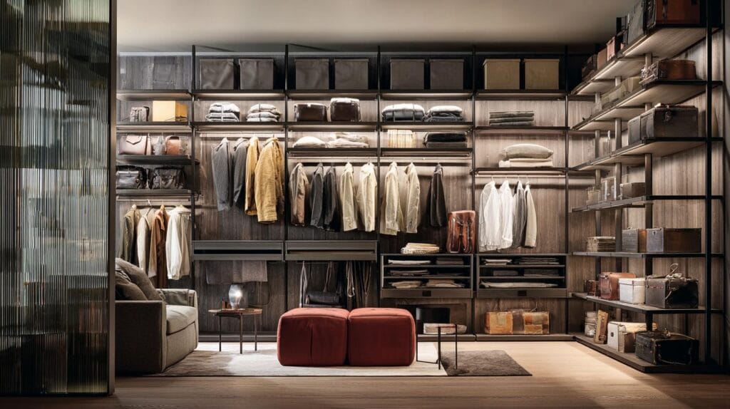 Открытые гардеробные системы