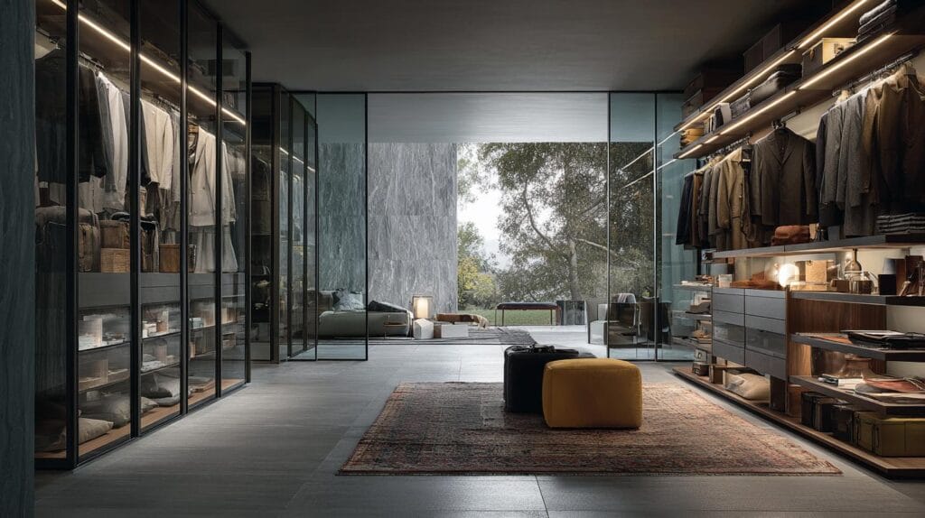 Открытые гардеробные системы