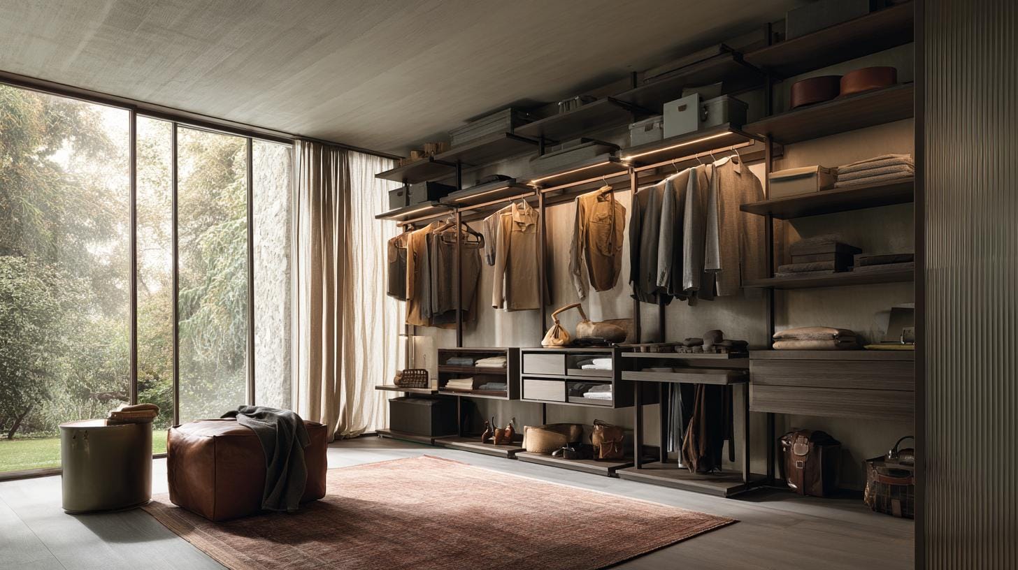 Таблица сравнения: корпусный шкаф vs открытая гардеробная система