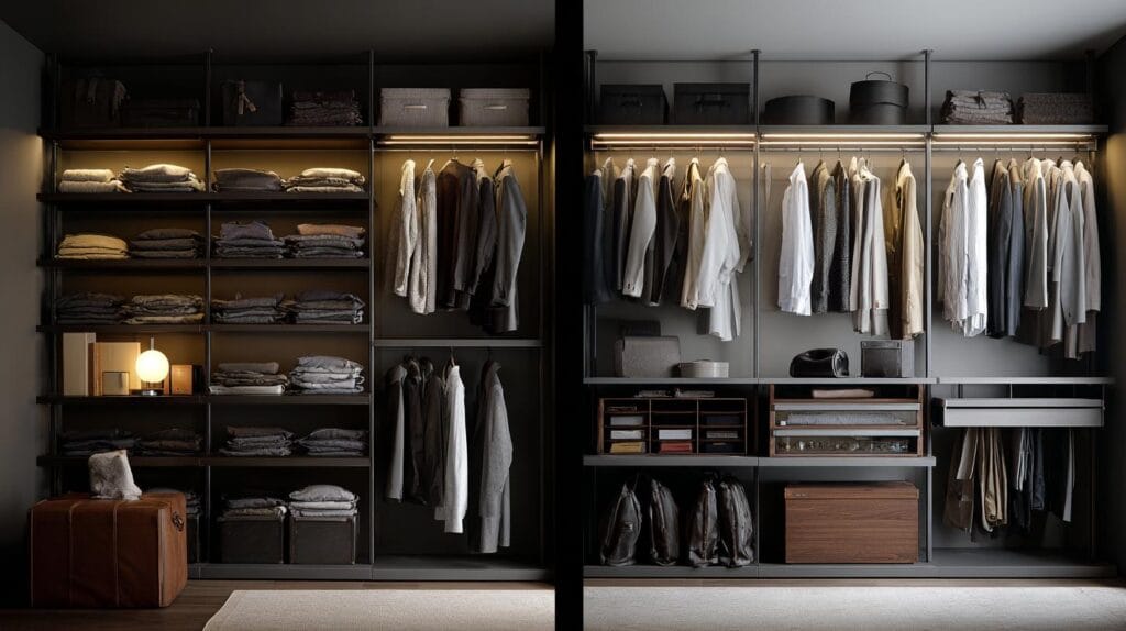 модульной гардеробной системе